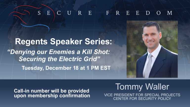 Tommy Waller Regents Speakers Series