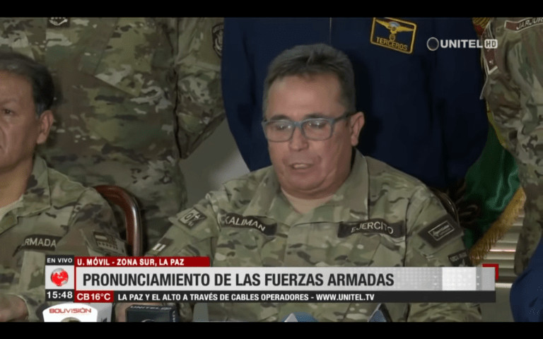 Bolivia GEN WIlliam Kaliman