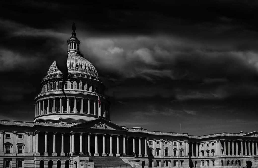 Washington DC capitol crack