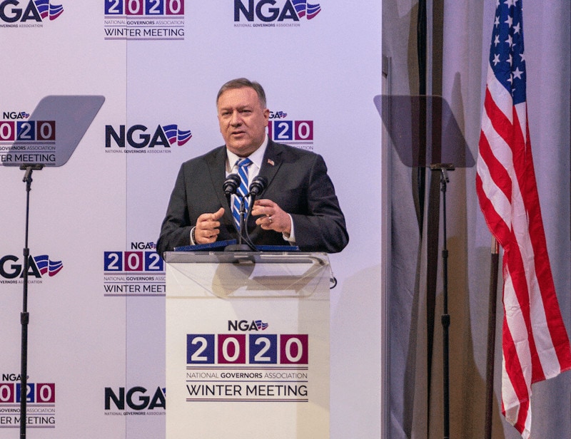 Pompeo National Governors Association 2020.02.08