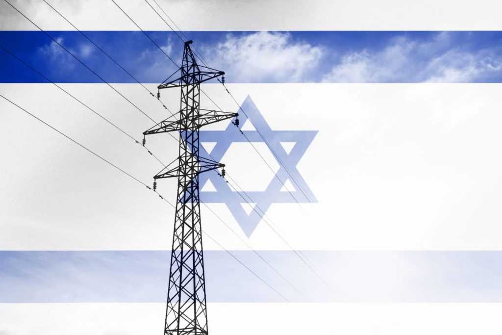 Electricity consumption and production in countries with the flag of Israel.