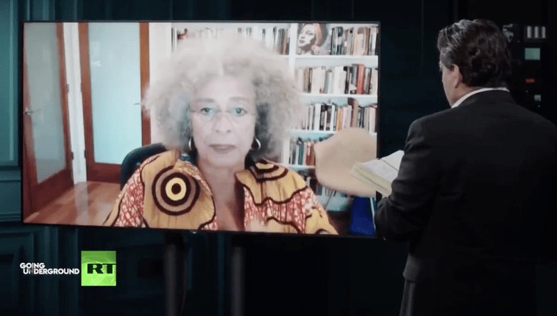 Angela Davis backs Biden on RT