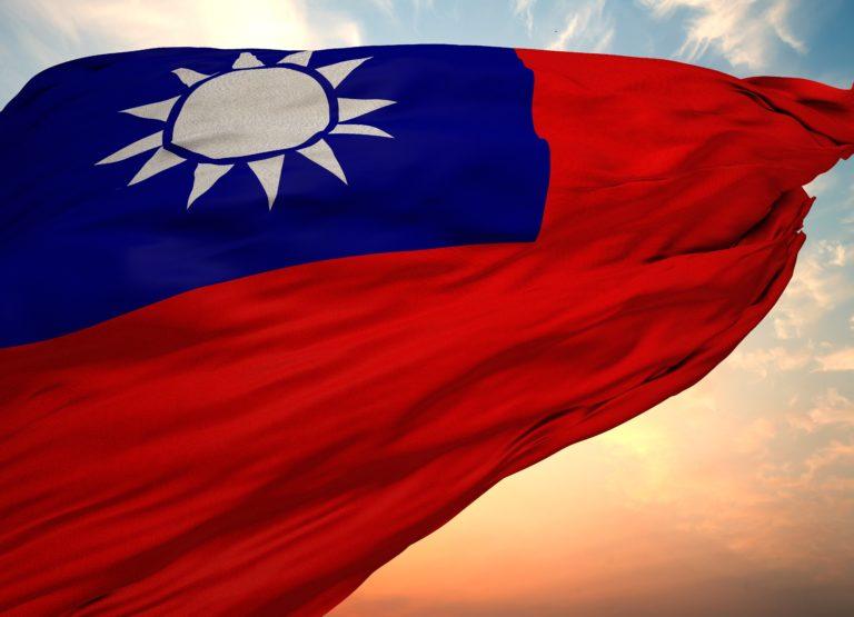Taiwan Flag, Waving flag