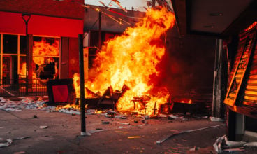 Barricades during protests