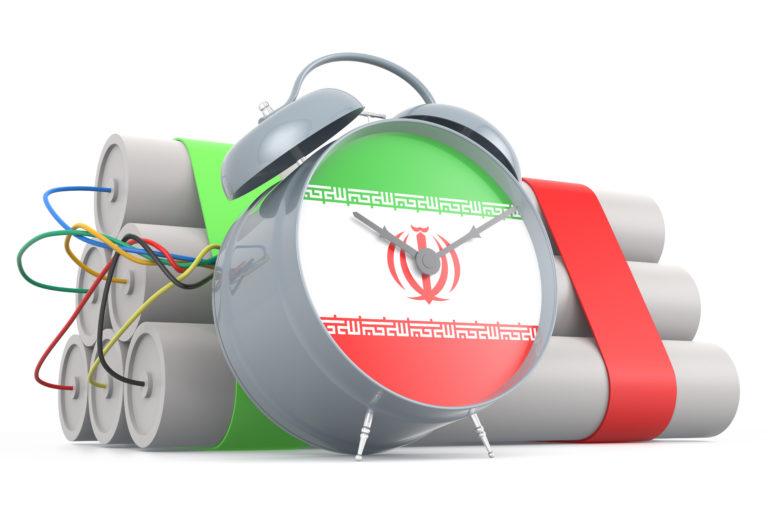 Time Bomb with Iranian Flag