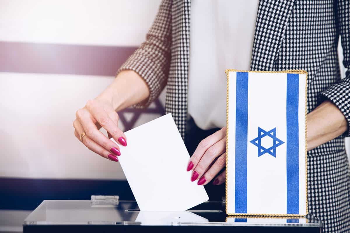 Voting box and election image, election in Israel.