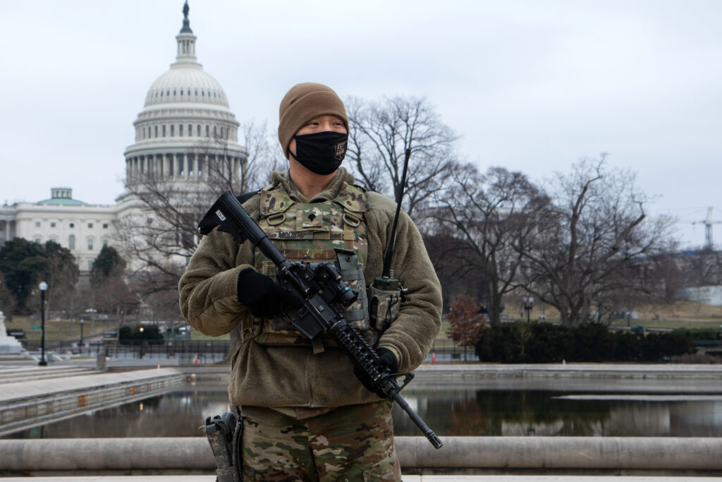 Spc. Kyle Moore Guards US Capitol Building